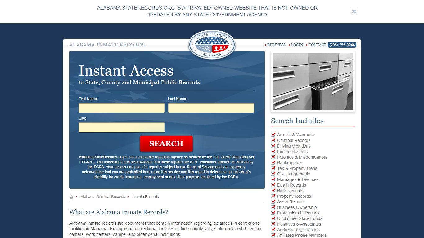 Alabama Inmate Records | StateRecords.org